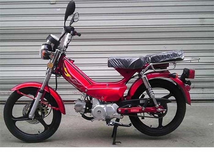 Vespa de motor de cuero real de dos Seat mini, pequeña bici de poco ruido de la suciedad 50cc