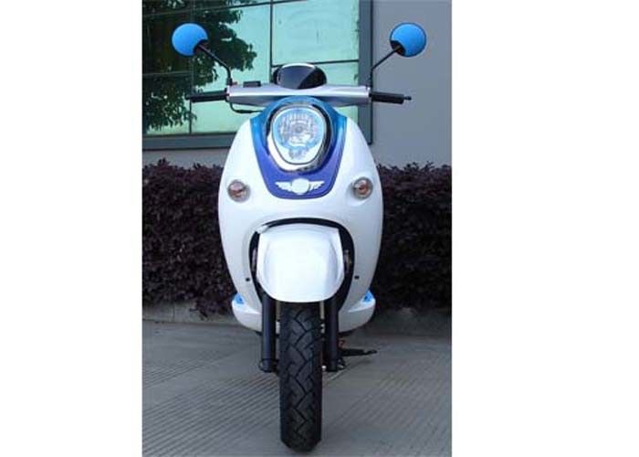 Mini vespa blanca/azul de la bici 50cc con dos espejos de la vista posterior/cajas de la parte posterior