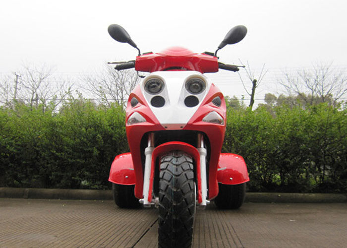 tri movimiento refrescado SOHC del cilindro cuatro de la motocicleta de la rueda 50cc aire solo con la caja posterior grande