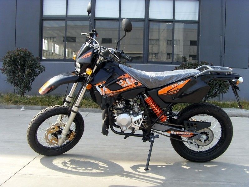 4 la motocicleta del deporte del movimiento 50cc con las luces de señal, las solas motocicletas del cilindro ventila refrescado