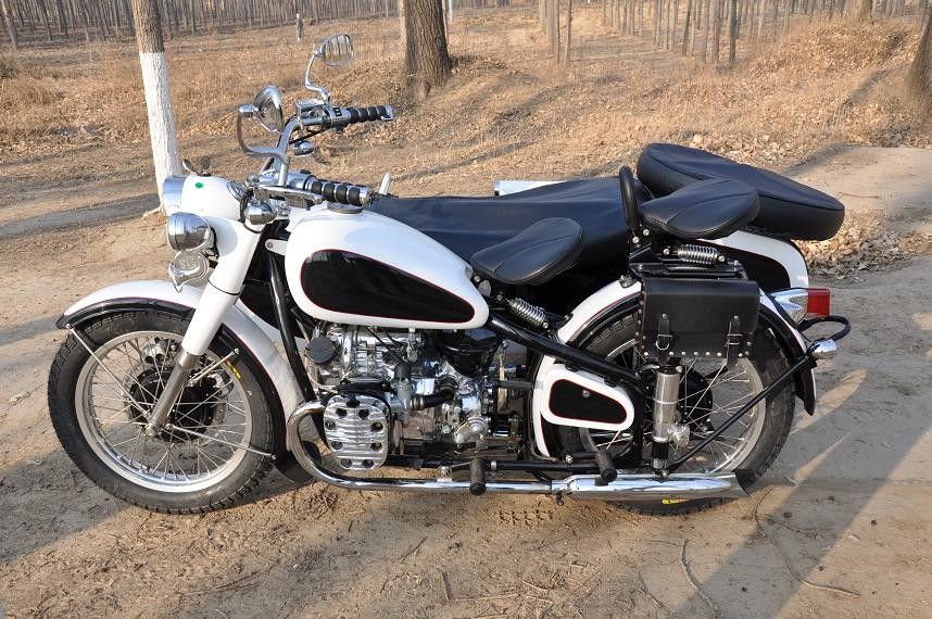 Las motocicletas de alta potencia del estilo 750cc de Changjiang doblan la motocicleta del motor con 3 asientos