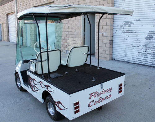 2 carros de golf eléctricos de los asientos 150cc fáciles van aire del cilindro del movimiento del carro de golf cuatro solo refrescado