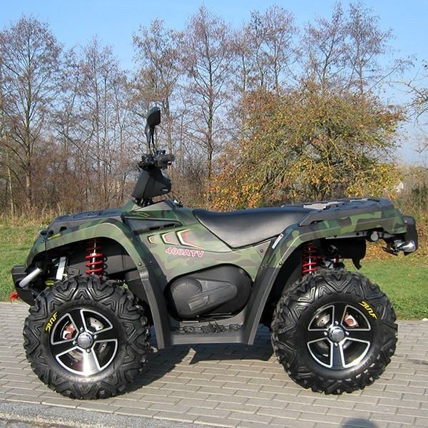 El doble de cuatro ruedas refrigerado por aire de 400cc Atv/escoge A - arme con el cambio eléctrico del borde de aluminio