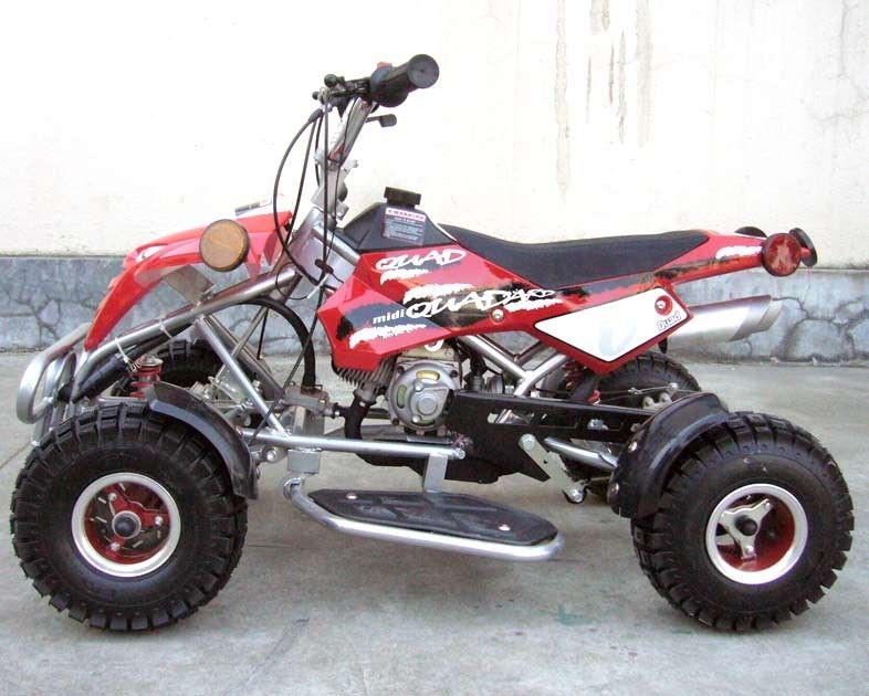 2 - Frote ligeramente la bici del patio de 50cc Atv con el disco delantero/de la parte posterior amortiguador de choque delantero/de la parte posterior