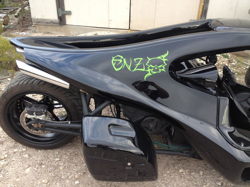 1998cc 3 de alta potencia ruedan la moto con 2 asientos y sistemas del coche, 29x18R20