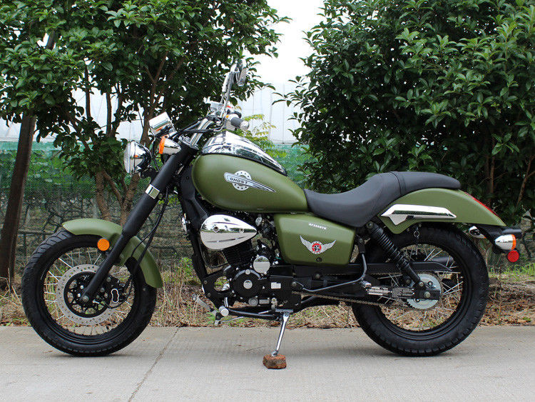 Interruptor del Bobber del verde caqui 250cc 90 kilómetros por hora del consumo de petróleo bajo con la transmisión manual 5
