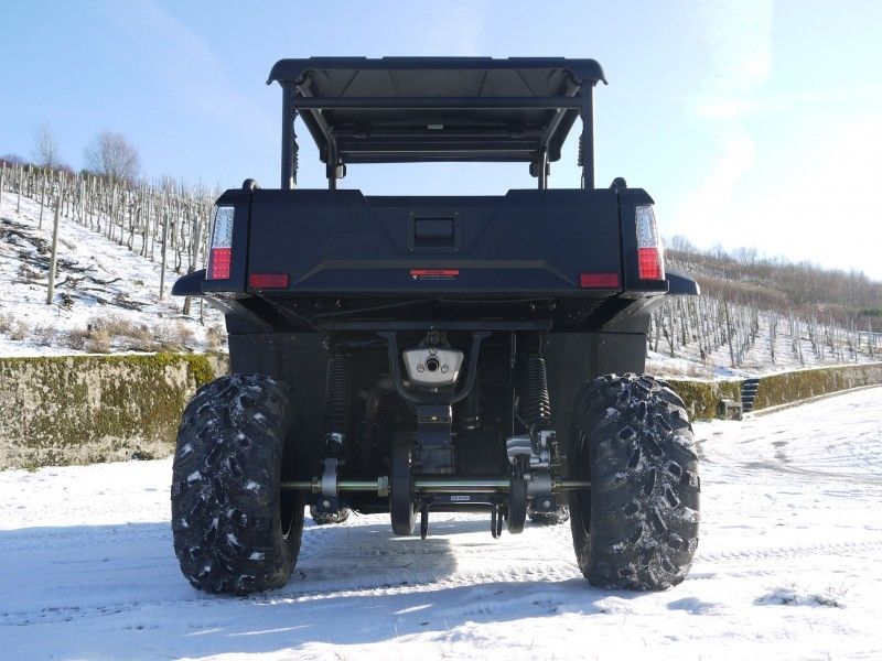 Vehículos utilitarios inclinables del gas del torno del cargador de UTV 250 con Efi - rojo, Windsheild y barra de remolque