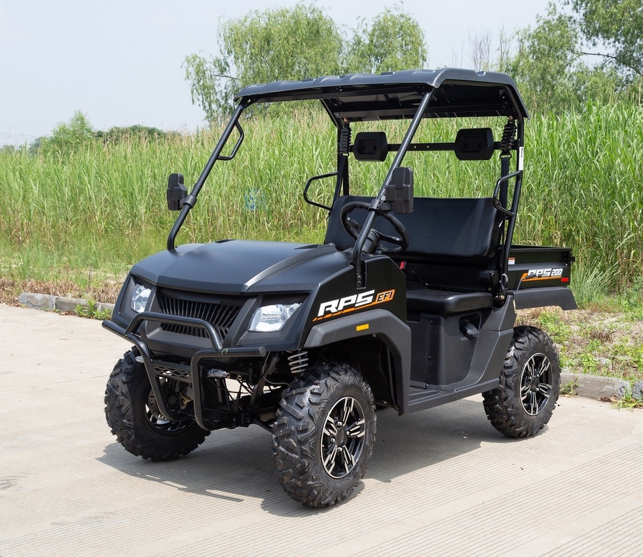 200CC EFI Utv de un solo cilindro de cuatro tiempos, eje de equilibrio con techo duro corto (cama de descarga)