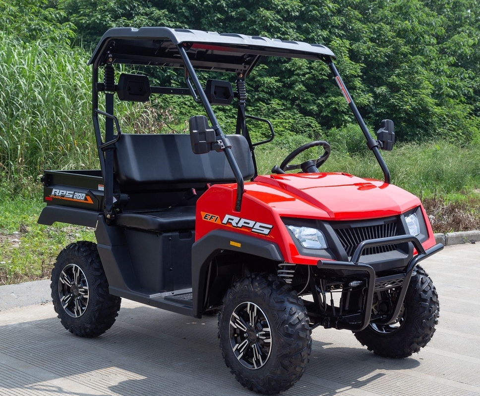 200CC EFI Utv de un solo cilindro de cuatro tiempos, eje de equilibrio con techo duro corto (cama de descarga)