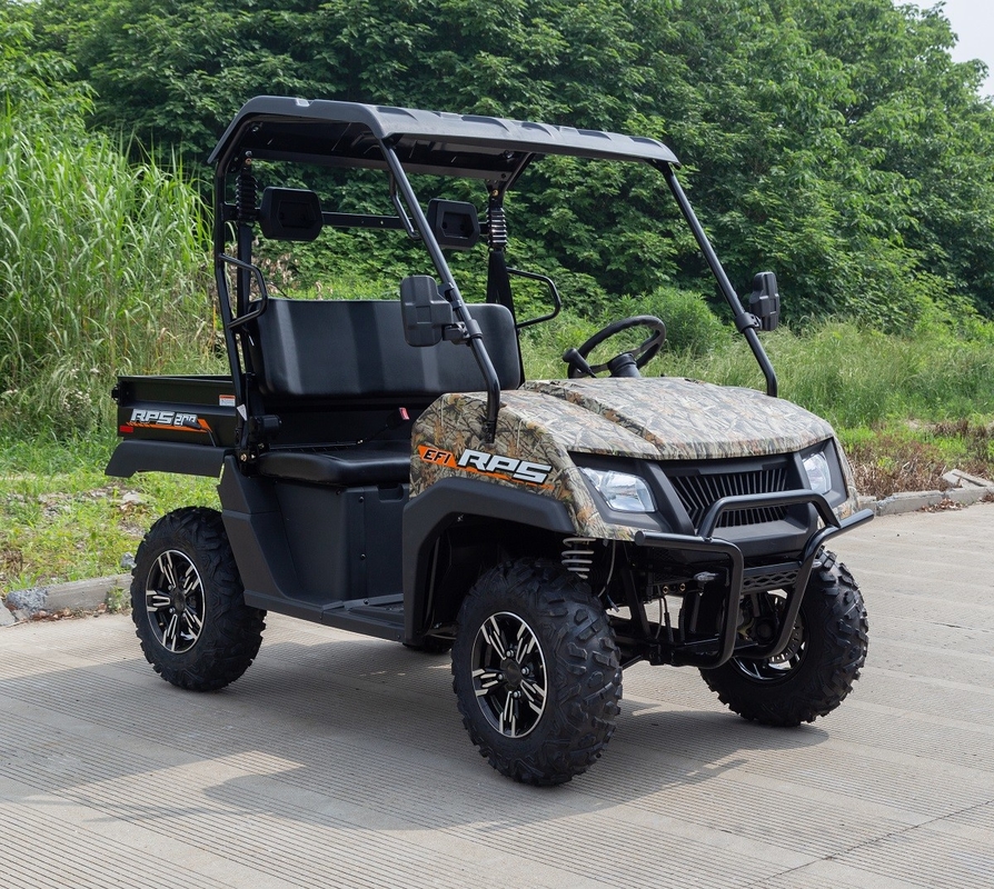 200CC EFI Utv de un solo cilindro de cuatro tiempos, eje de equilibrio con techo duro corto (cama de descarga)