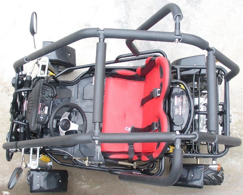 110cc kartes motorizados tamaño pequeño, velocidad automática del embrague 3 del kart adulto con revés