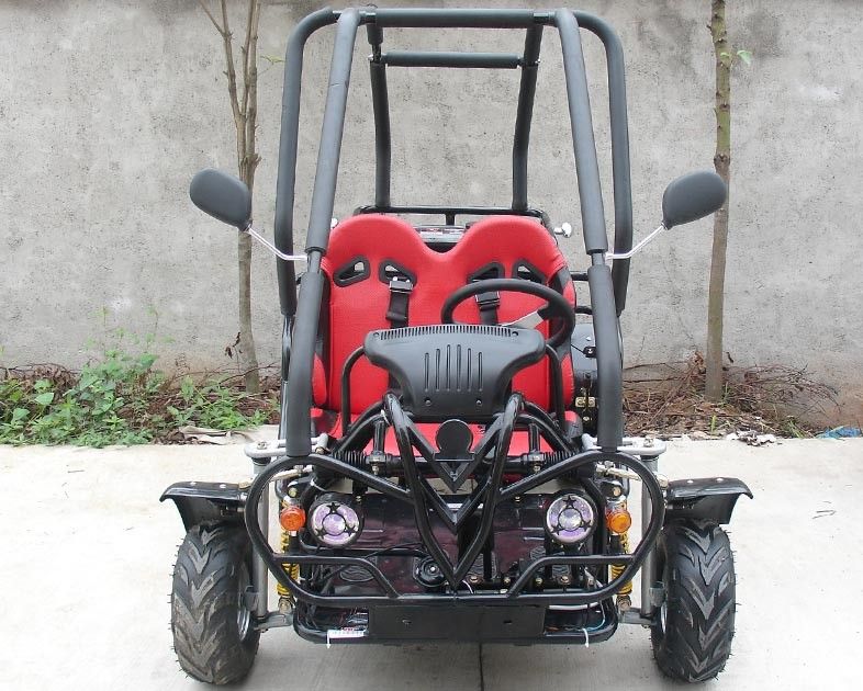 110cc kartes motorizados tamaño pequeño, velocidad automática del embrague 3 del kart adulto con revés
