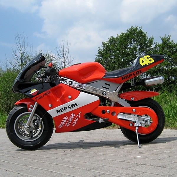 La mini suciedad roja del gas Bikes 50cc, pequeñas bicis de la suciedad del comienzo eléctrico con la transmisión automática