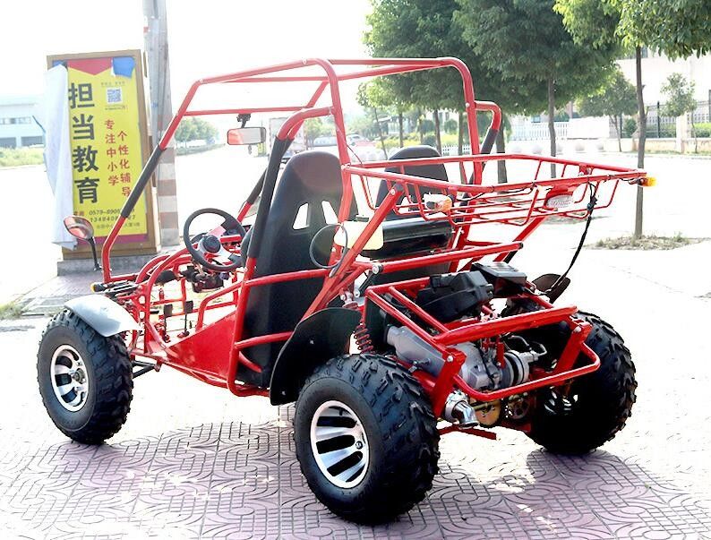 El tipo horizontal aire del movimiento del cochecillo 4 del kart refresca 4 Seater freno de disco delantero/de la parte posterior