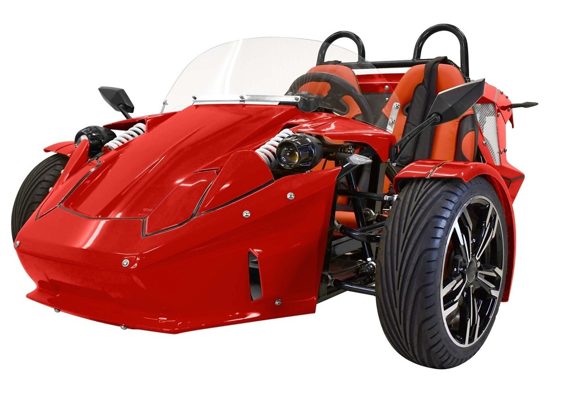 Tri Wheel Motorcycle E-Spider 72V Trike Potente 3000w Motor de tracción media con batería de litio