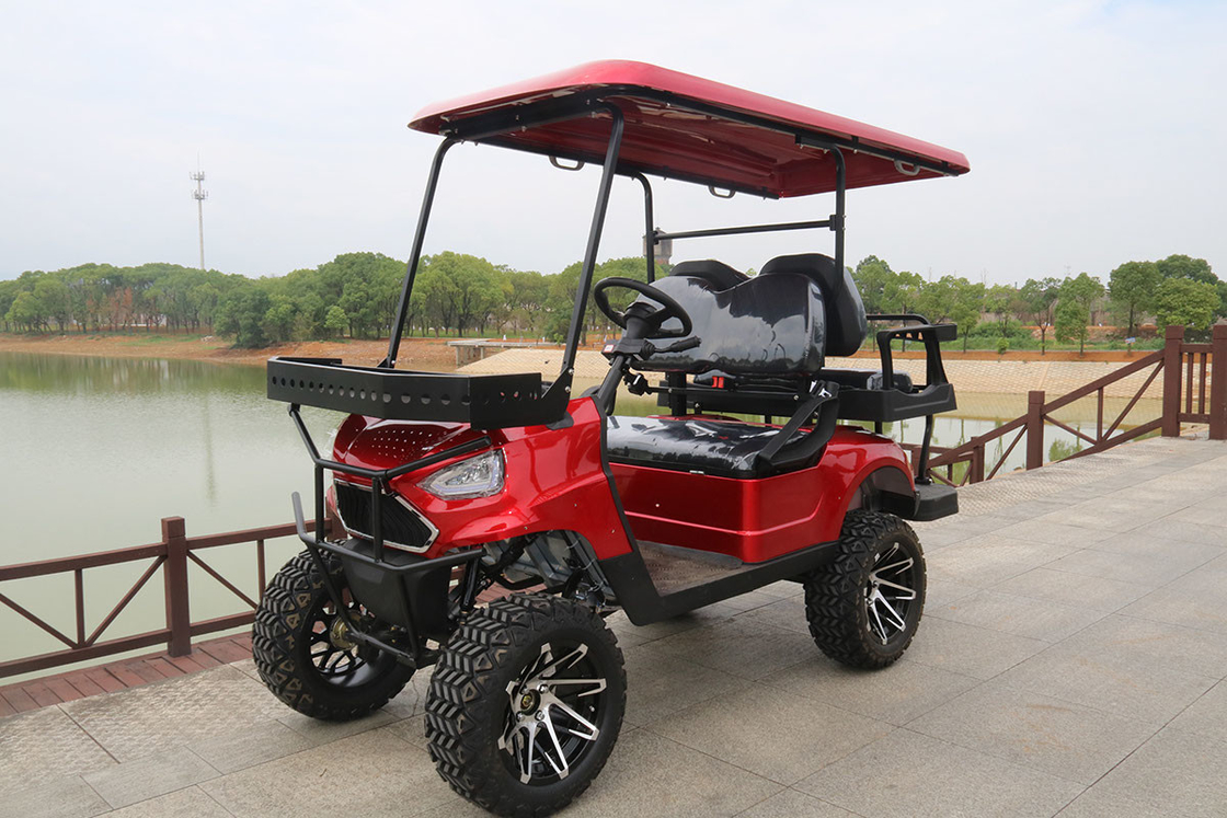 Carro de golf eléctrico con 4 asientos y bastidor delantero 48V/4000W,150A batería de litio