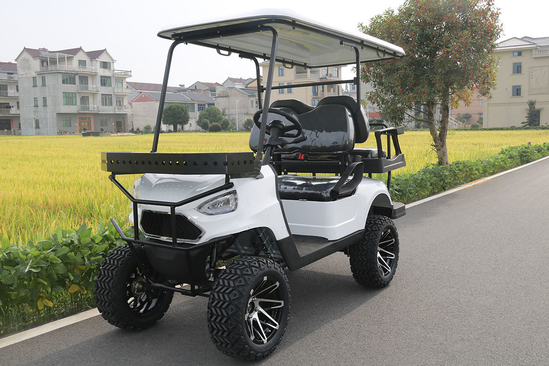 Carro de golf eléctrico con 4 asientos y bastidor delantero 48V/4000W,150A batería de litio