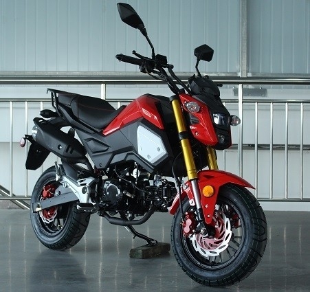Motocicleta de edición especial con transmisión manual, arranque eléctrico, faros dobles, ruedas grandes de 12 pulgadas
