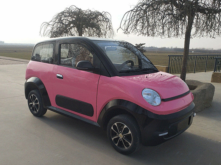 Rosa/coche eléctrico eléctrico azul de los carros de golf 220v 4.2kw 2 Seat con el tambor delantero del disco/de la parte posterior