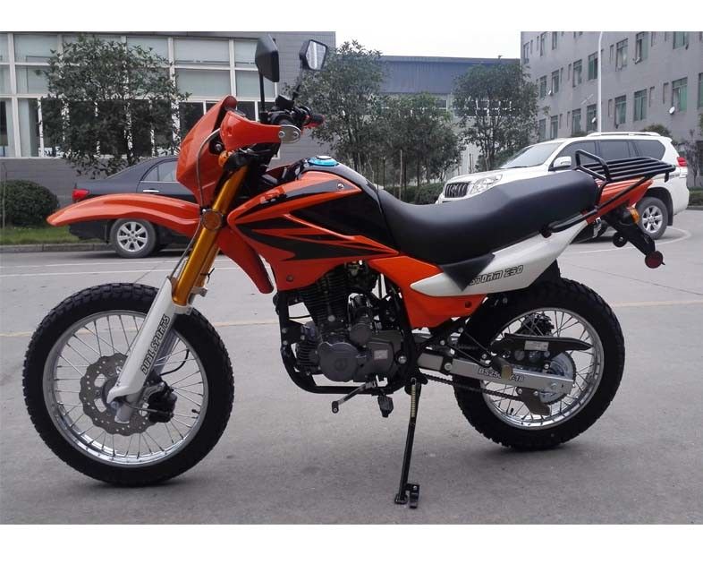 motocicleta de Off Road de la motocicleta de la bici de la suciedad de la refrigeración por aire 229cc con el motor del eje de la balanza de la refrigeración por aire