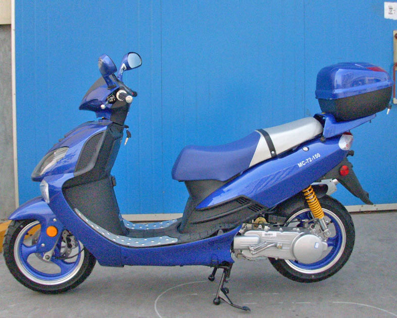 vespa de motor refrescada aire a presión de 150cc CVT con el interruptor del lanzamiento del gas