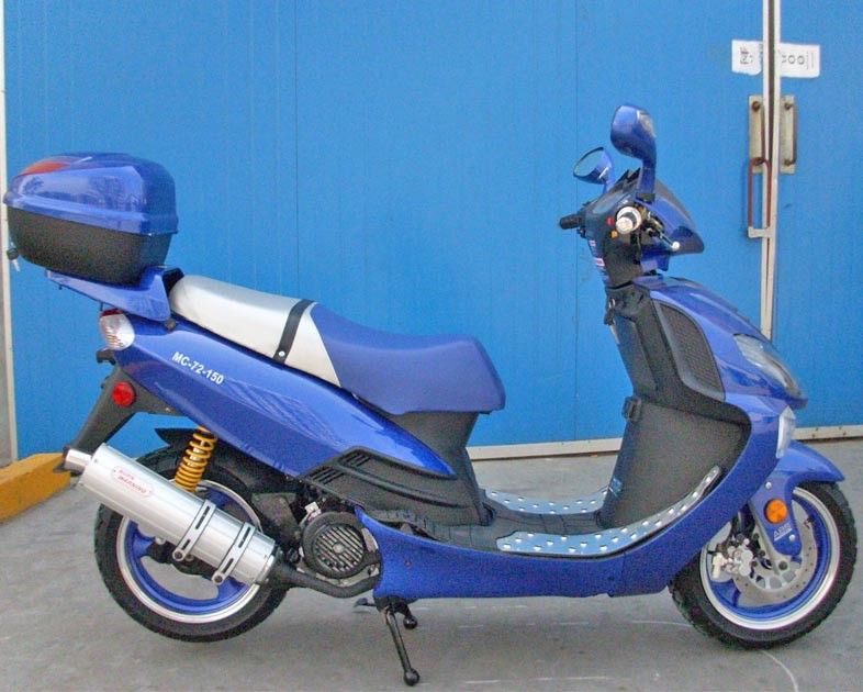 vespa de motor refrescada aire a presión de 150cc CVT con el interruptor del lanzamiento del gas