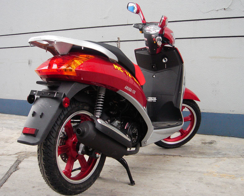 16 el aire a presión adulto de Cvt del freno de Brum de la parte posterior de la vespa 150cc del gas del neumático de la pulgada refrescó el motor
