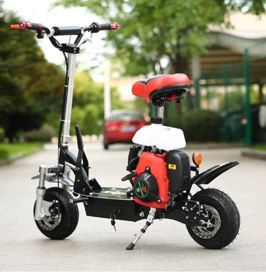 mini acero de alta resistencia a la tracción de la vespa de motor del movimiento 49cc 4 con el neumático neumático de 10 pulgadas
