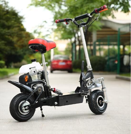 mini acero de alta resistencia a la tracción de la vespa de motor del movimiento 49cc 4 con el neumático neumático de 10 pulgadas