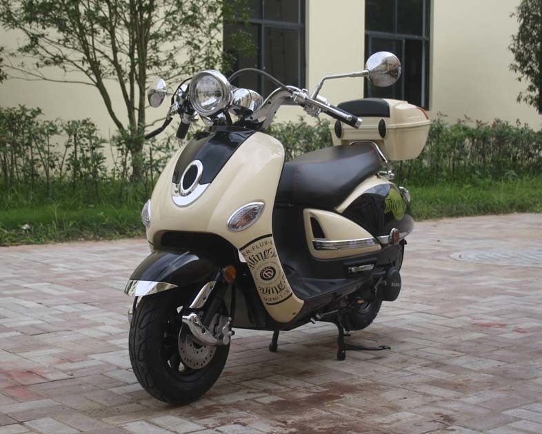 Las vespas de gas eléctricas/del retroceso 150cc para los adultos con el disco delantero alzan el tambor