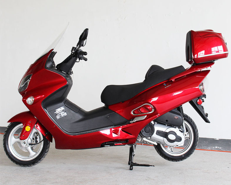 300cc 1 disco fresco líquido adulto del frente de la impulsión de correa de la vespa de motor del movimiento del cilindro 4/disco de la parte posterior