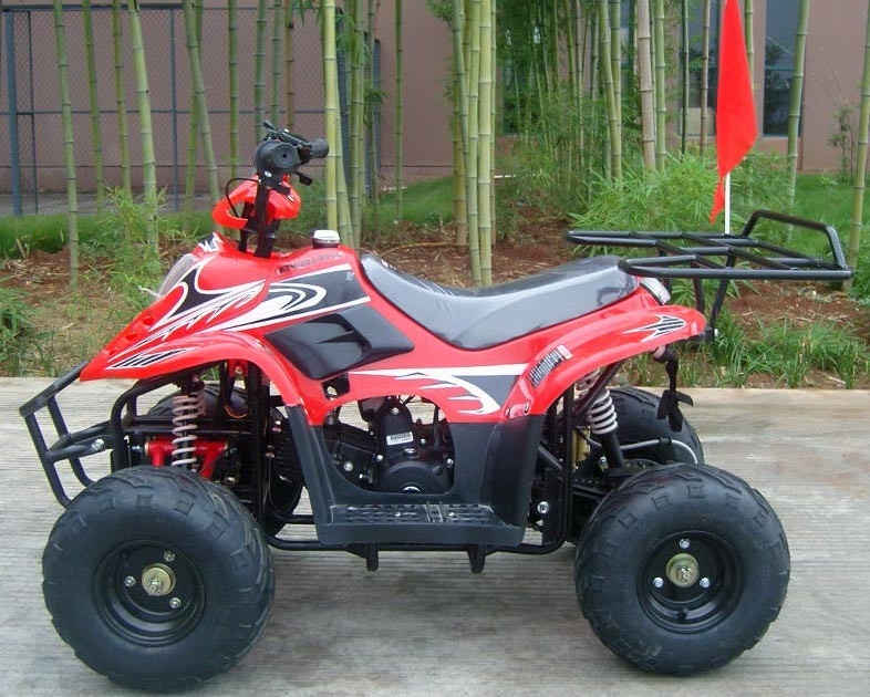 Alto rendimiento del brazo oscilante 70cc ATV del patio del cargamento máximo doble delantero de la bici 80KG